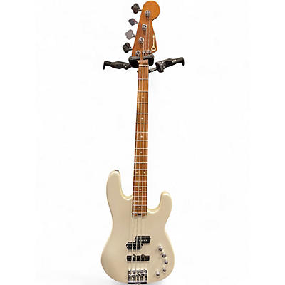 Used Charvel Pro Mod San Dimas PJ IV Platinum Pearl Electric Bass Guitar