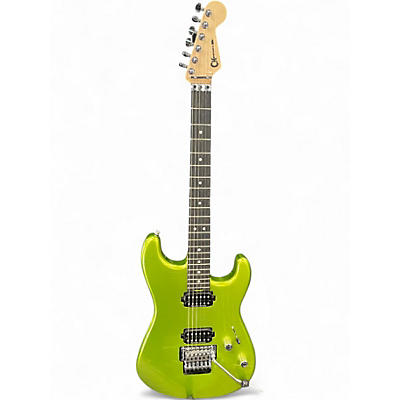 Used Charvel Pro-Mod San Dimas Style 1 HH FR E Lime Green Metallic Solid Body Electric Guitar