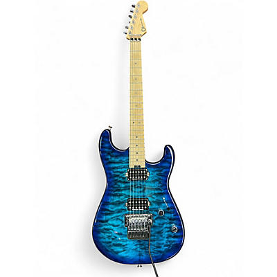 Used Charvel Pro-Mod San Dimas Style 1 HH FR M QM Chlorine Burst Solid Body Electric Guitar