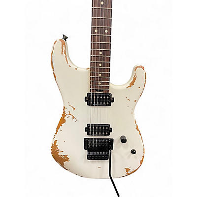 Used Charvel Pro Mod San Dimas Style 1 HH FR PF Weathered White Solid Body Electric Guitar
