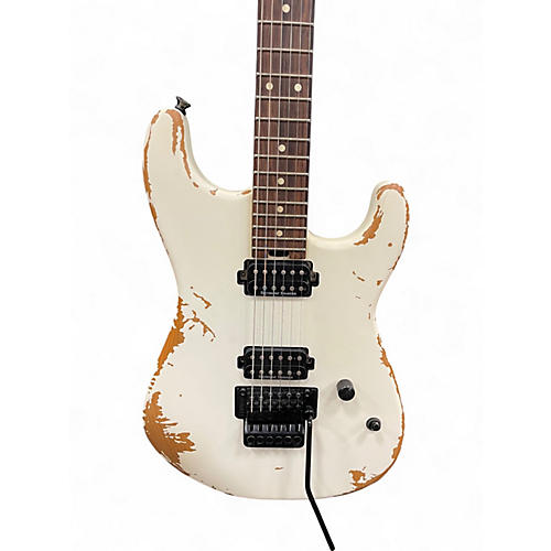 Used Charvel Pro Mod San Dimas Style 1 HH FR PF Weathered White Solid Body Electric Guitar Weathered White