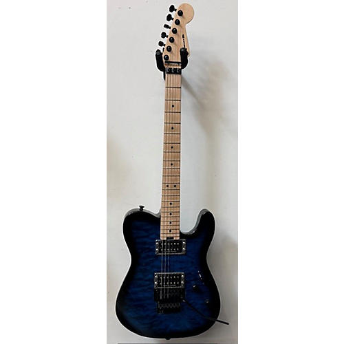 Charvel Used Charvel Pro Mod San Dimas Style 2 HH FR Transparent Blue Solid Body Electric Guitar Transparent Blue