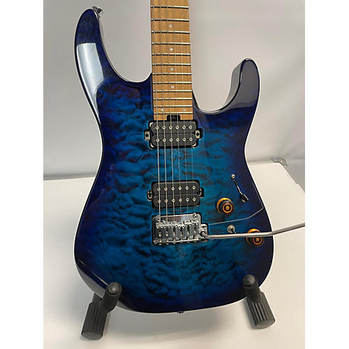 Charvel Used Charvel Pro-mod DK 24 Solid Body Electric Guitar Blue Quilted Maple