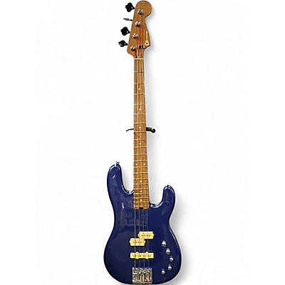 Used Charvel SAN DIMAS PJ4 Blue Electric Bass Guitar