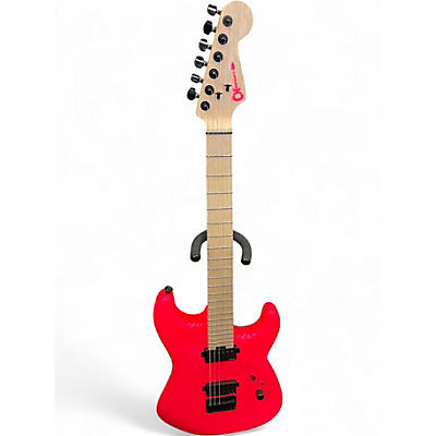Used Charvel SEAN LONG SIGNATURE PRO MOD NEON PINK Solid Body Electric Guitar