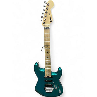 Used Charvel San Dimas Aqua Flake  Solid Body Electric Guitar