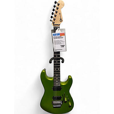 Charvel Used Charvel San Dimas SD1-2H Lime Green Metallica Solid Body Electric Guitar