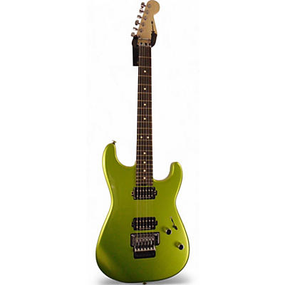 Used Charvel San Dimas SD1-2H lime green Solid Body Electric Guitar