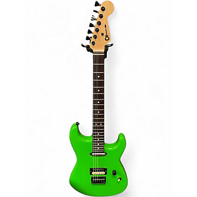 Used Charvel San Dimas SD1- HS Neon Green Solid Body Electric Guitar