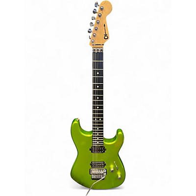 Used Charvel San Dimas SD1 lime green metallic Solid Body Electric Guitar