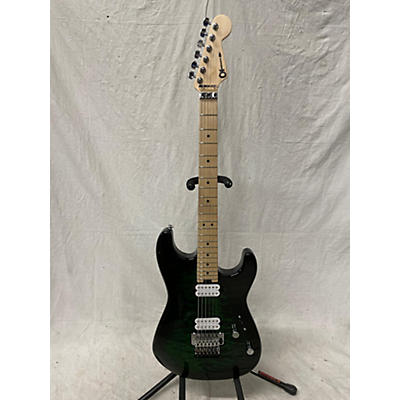 Charvel Used Charvel San Dimas Style 1 HH Green Flame Solid Body Electric Guitar