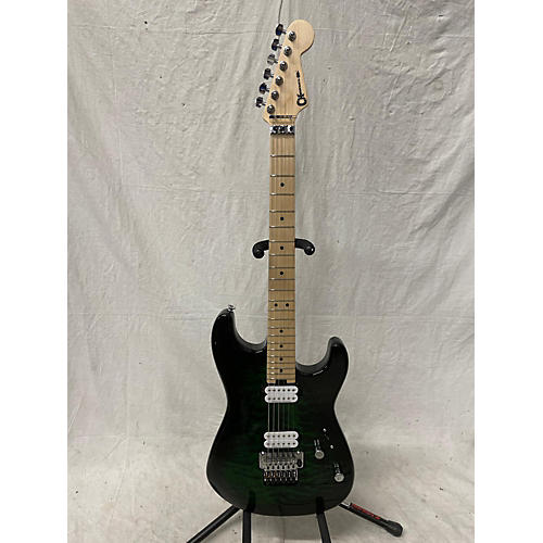 Charvel Used Charvel San Dimas Style 1 HH Green Flame Solid Body Electric Guitar Green Flame