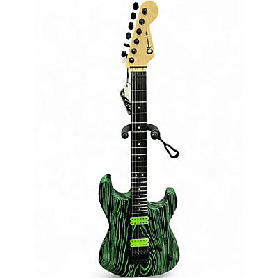 Used Charvel San Dimas Style 1 HH Green Glow Solid Body Electric Guitar