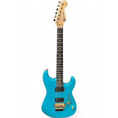Used Charvel San Dimas Style 1 HH Miami Blue Solid Body Electric Guitar