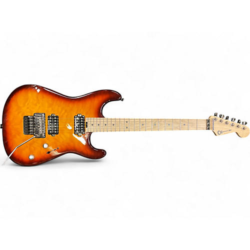 Charvel Used Charvel San Dimas Style 1 HH Trans Amber Solid Body Electric Guitar Trans Amber