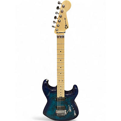 Used Charvel San Dimas Style 1 HH Trans Blue Solid Body Electric Guitar