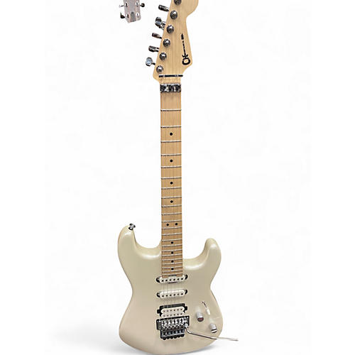 Used Charvel San Dimas Style 1 HSS Cream Solid Body Electric Guitar Cream
