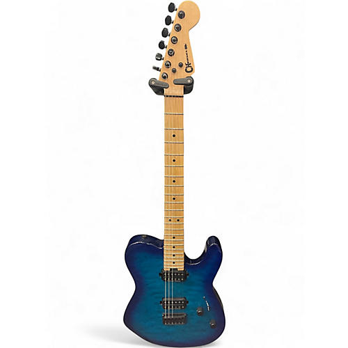 Used Charvel San Dimas Style 2 HH Chlorine Burst Solid Body Electric Guitar Chlorine Burst