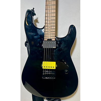 Charvel Used Charvel Sean Long Signature Black And Neon Yellow Solid Body Electric Guitar