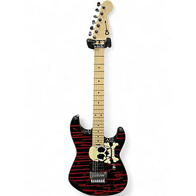 Used Charvel Warren DeMartini Signature Pro-Mod Blood and Skull 2015  Blood red & black Solid Body Electric Guitar