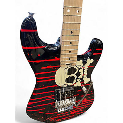 Used Charvel Warren DeMartini Signature Pro-Mod Blood and Skull Solid Body Electric Guitar