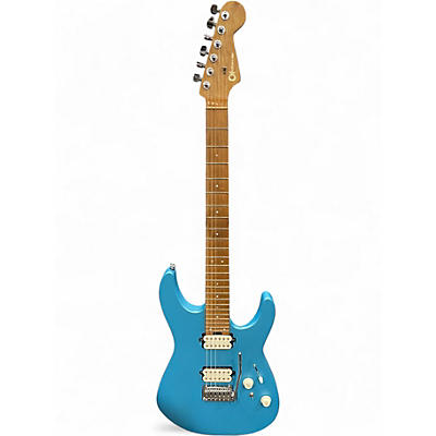 Used Charvel dk24HH matte blue ice Solid Body Electric Guitar