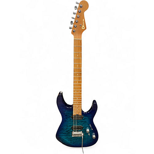 Used Charvel pro mod dk 24 Blue Burst Solid Body Electric Guitar Blue Burst