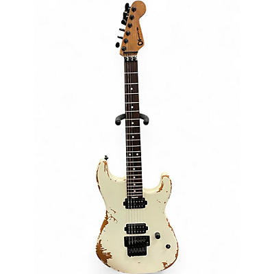 Used Charvel pro-mod relic series sd1 hh fr weathered white Solid Body Electric Guitar