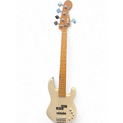 Used Charvel pro mod san dimas pj v white Electric Bass Guitar