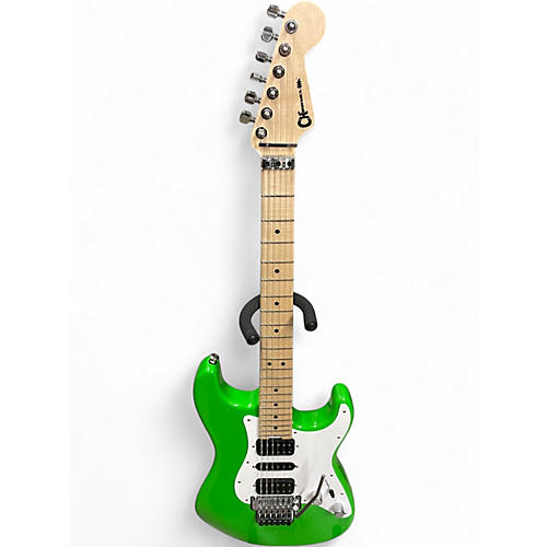 Used Charvel pro-mod so-cal style 1 hsh fr slime green Solid Body Electric Guitar slime green