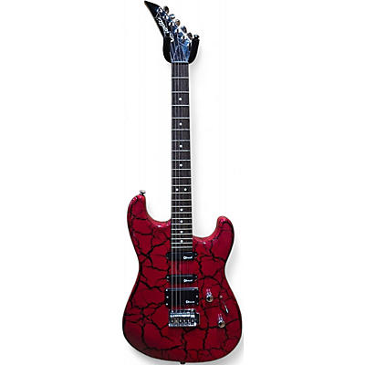 Used Charvette By Charvel CHARVETTE RED CRACKLE Solid Body Electric Guitar