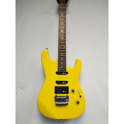 Charvette By Charvel Used Charvette By Charvel Model 300 Graffiti Yellow Solid Body Electric Guitar