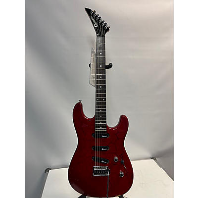 Charvette By Charvel Used Charvette By Charvel Model 300 Red Crackle Solid Body Electric Guitar