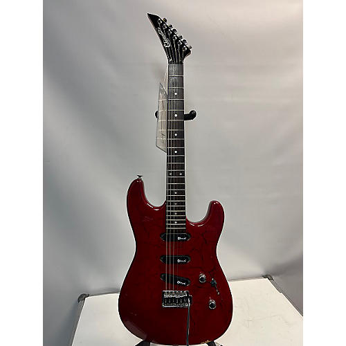 Charvette By Charvel Used Charvette By Charvel Model 300 Red Crackle Solid Body Electric Guitar red crackle