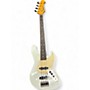Used Cnz Audio J Style White Electric Bass Guitar White