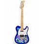 Used Cnz Audio TELECASTER BLUE FLOWERS Solid Body Electric Guitar BLUE FLOWERS
