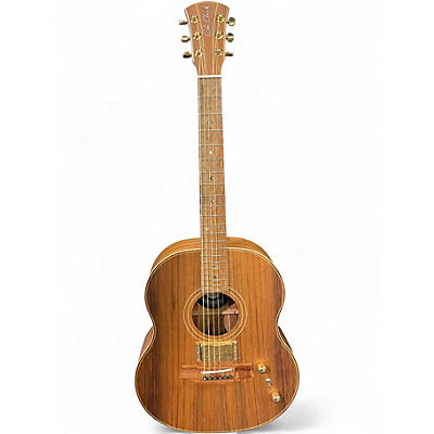 Used Cole Clark LL2E-BLBL-HUM Natural Acoustic Electric Guitar