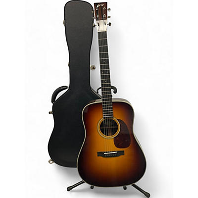 Used Collings d2HA Torrefied Adirondack sunburst Acoustic Electric Guitar