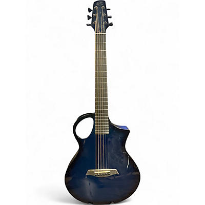 Used Composite Acoustics Cargo Carbon Fiber Trans Blue Acoustic Electric Guitar
