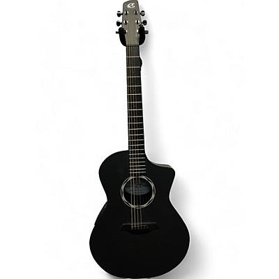 Composite Acoustics Used Composite Acoustics OX-RAW-ELE Black Acoustic Electric Guitar