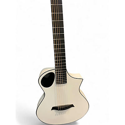 Used Composite Acoustics cargo hg white Acoustic Electric Guitar
