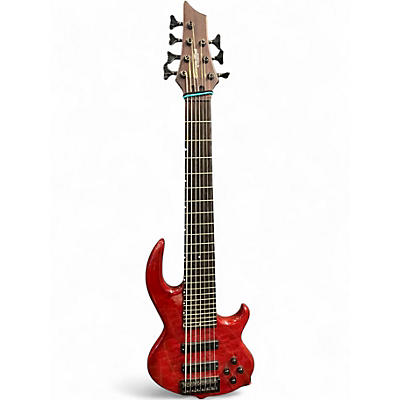 Used Conklin Guitars GT-7 7-String Candy Apple Red Electric Bass Guitar