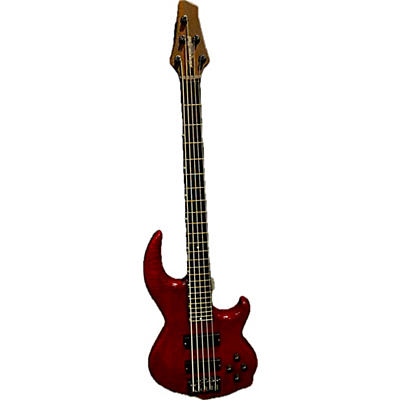 Conklin Guitars Used Conklin Guitars GT5 Crimson Red Trans Electric Bass Guitar