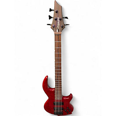 Used Conklin Guitars GT5 GROOVE TOOLS Trans Red Electric Bass Guitar