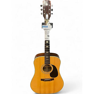 Used Conn F25 Natural Acoustic Guitar