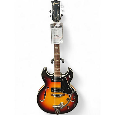 Used Conrad 40080 2 Color Sunburst Hollow Body Electric Guitar