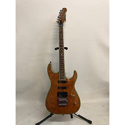Used Copley C648 Burl Brown Solid Body Electric Guitar