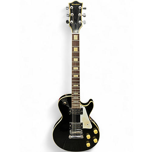 Used Coratone Les Paul Black Solid Body Electric Guitar Black