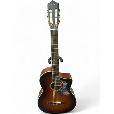 Used Cordoba C4-CE Brown Sunburst Classical Acoustic Electric Guitar