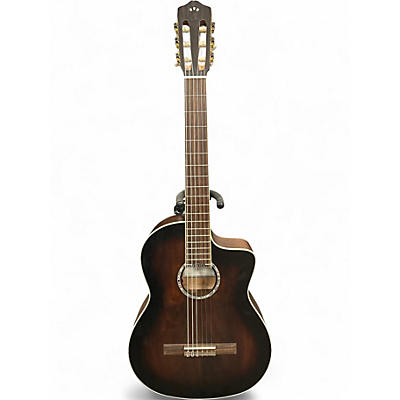 Used Cordoba C4-CE brown burst Classical Acoustic Electric Guitar